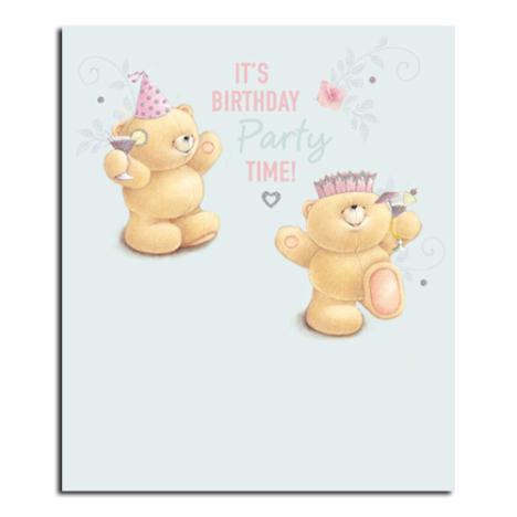 Birthday Party Time Forever Friends Card